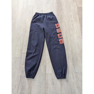 USCG U.S. Coast Guard Sweatpants Men Small Woman M Navy PT Joggers Made USA